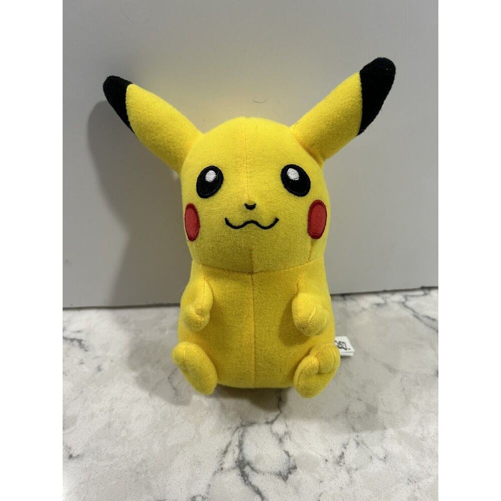 Pokemon Pikachu Plush 7" Toy Factory Stuffed Animal Plushie Yellow EUC